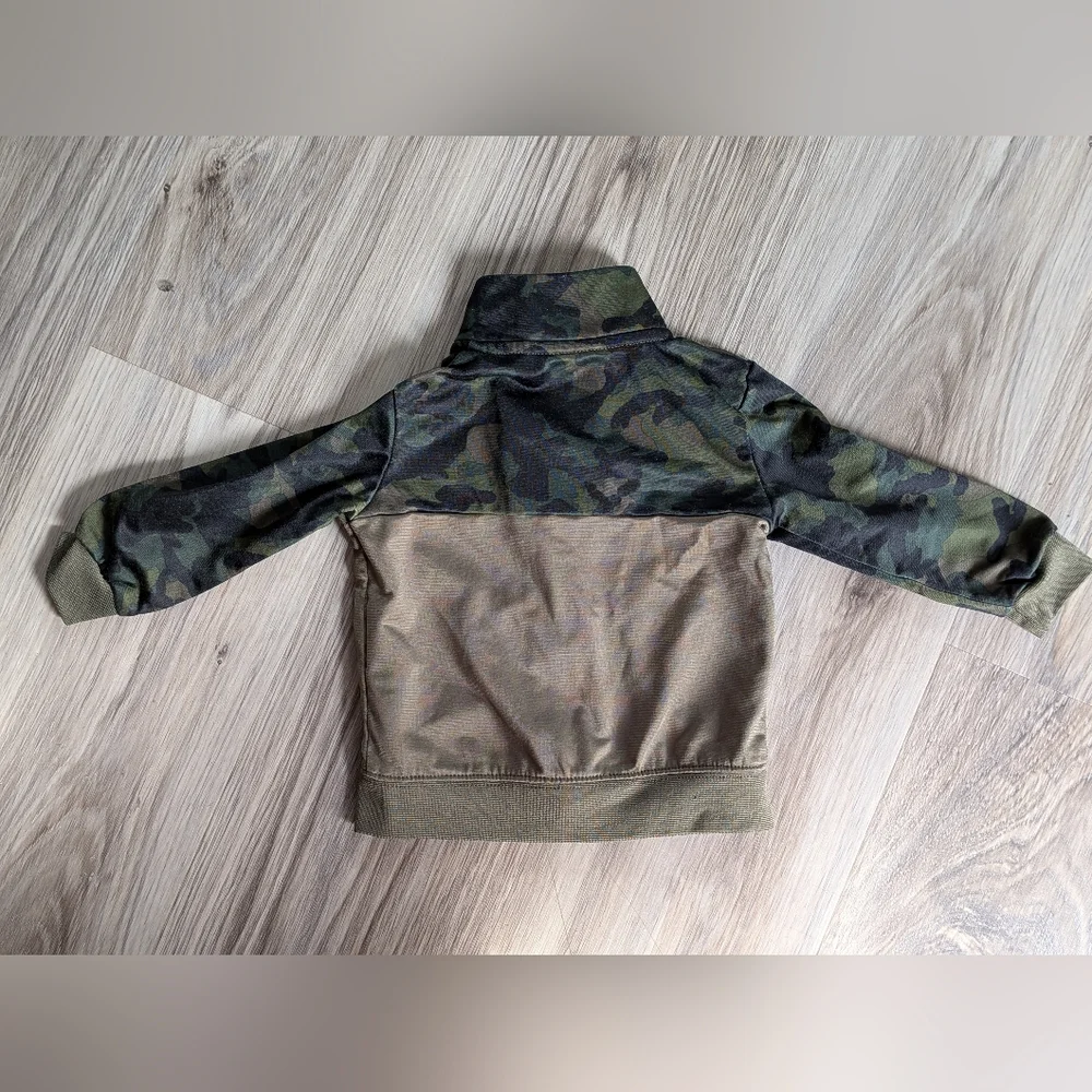 Baby Nike track Jacket 12 Month Full Zip Lightweight Camo‎ Print Green